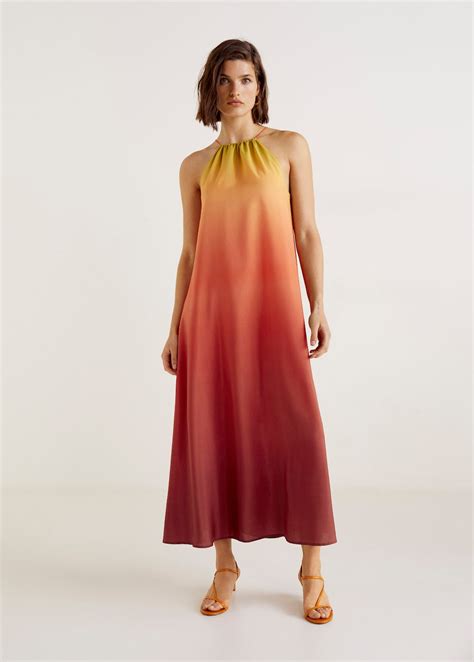 tie dye print dress dresses mango fashion women