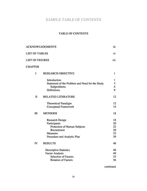 full research paper table  containts insert  table  contents