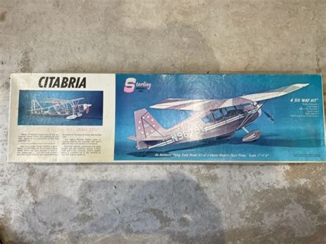 vintage sterling models citabria  span rubberconitro powered