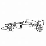 Rennauto Kleurplaat Formule Kleurplaten Racewagens sketch template