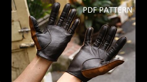 gloves leather handmade  pattern youtube