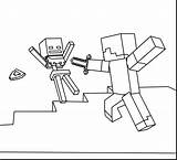 Minecraft Mobs Coloring Pages Printable Print Getcolorings Color sketch template
