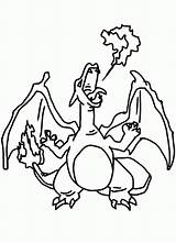 Charizard Pokemon Coloring Fire Pages Breath Color Clipart Line Print Printable Netart Clip Cliparts Library Kids Comments Book Getcolorings Coloringhome sketch template