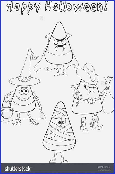candy corn coloring page unique  inspirational halloween coloring