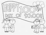Coloring School 100th Pages 100 Days Printable Happy Printables Sheets Popular Choose Board Kids sketch template