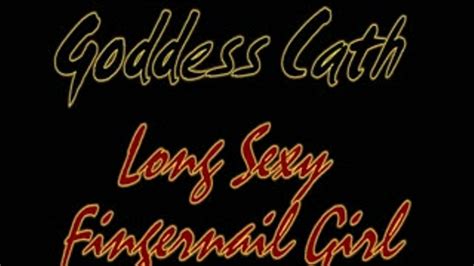 Goddess Cath With Long Fingernail Handjobs With Red Curve Talon