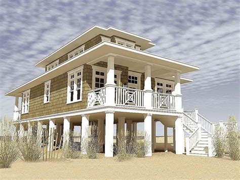 luxury beach house plans  pilings   small beach houses coastal house plans beach