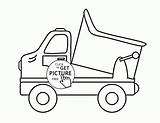 Truck Coloring Drawing Pages Toy Dump Printable Kids Trucks Simple Fire Printables Transportation Wuppsy Clipartmag sketch template