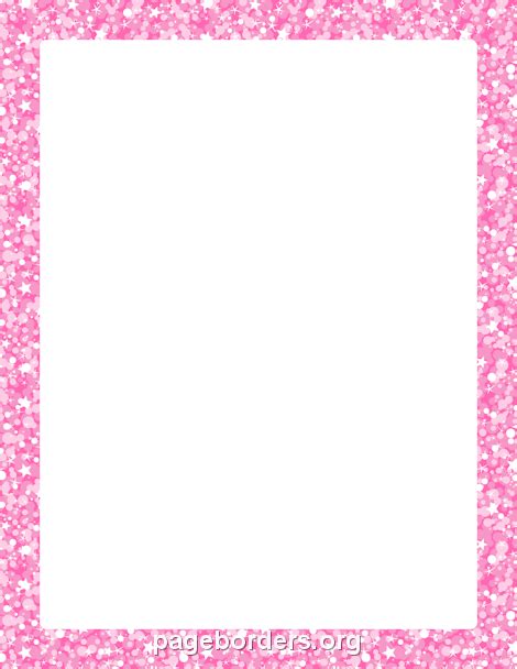 pink glitter border clip art page border  vector graphics