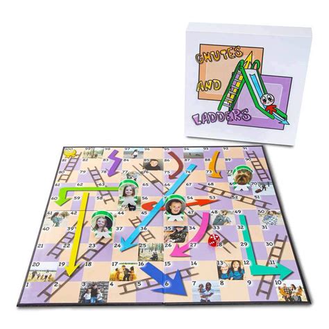 customized chutes  ladders board game youre  deck