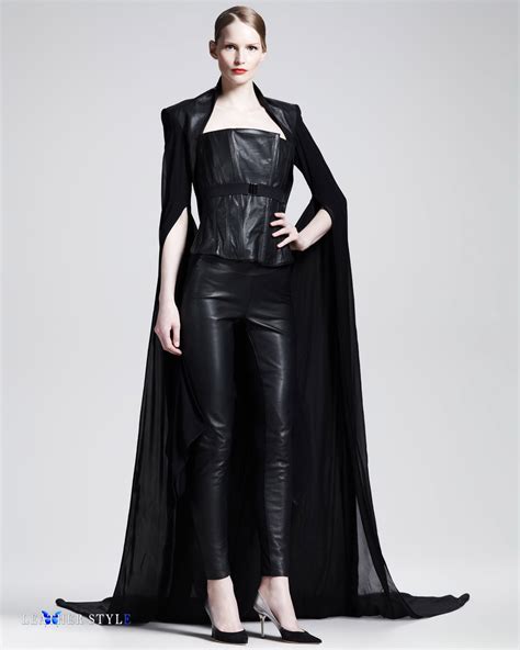 leather style latex couture vinyl fashion designers