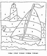 Color Numbers Boat Kids Coloring Number Pages Printable Worksheets Preschool Transportation Print Activities Sailboat Printables Para Crafts Music Allkidsnetwork Paint sketch template