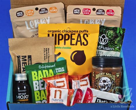 fit snack november  subscription box review coupon code   rosebuds