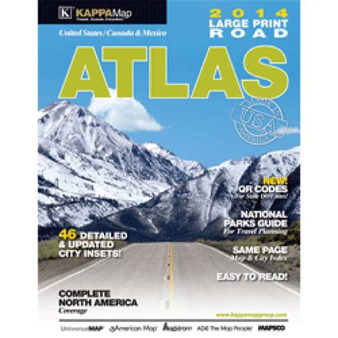 north america large print road atlas usa canada mexico trip