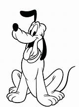 Pluto Disney Clipartmag Goofy sketch template