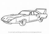 Plymouth Superbird Draw 1970 Drawing Step Cars Drawingtutorials101 sketch template