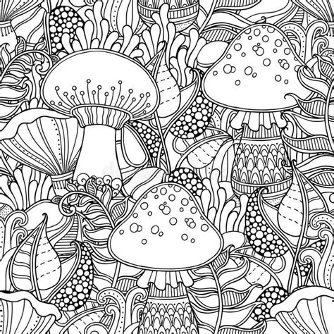 forest seamless pattern seamless pattern  doodle style floral