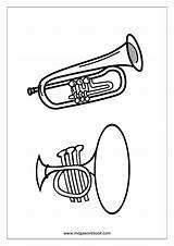 Coloring Megaworkbook Trumpet Vocabulary sketch template