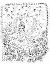 Coloring Zendoodle Fairies Magical Macmillan Muller Deborah Books Powells Indiebound Barnes Noble Million Amazon sketch template