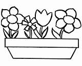 Coloring Simple Pages May Flower Kids Printable Flowers Color Popular sketch template