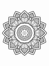 Mandalas Mandala Mindfulness Colorir sketch template