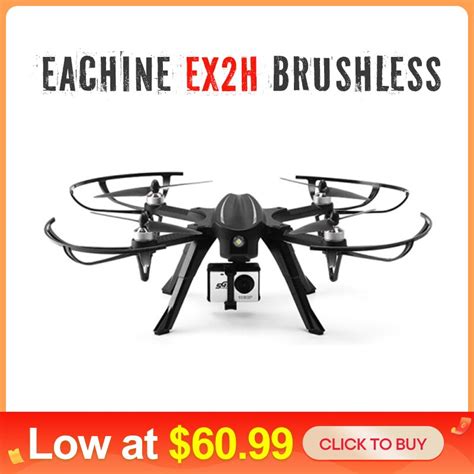 eachine exh brushless wifi fpv  p hd camera drone mins time flight altitude hold