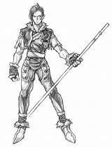 Kilik Sketch Calibur Soul Fightersgeneration Sk2 sketch template