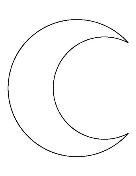 crescent moon face outline clipart clipground