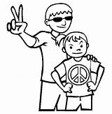 Peace Sign Coloring Pages Sock Hop Clip Cartoon Stop Go Children Draw Teach Online Printable Collections Clipartbest Cliparts Use Read sketch template