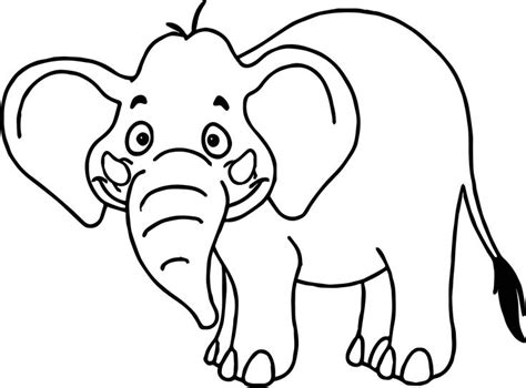 elephant coloring pages printable easy elephant coloring pages ideas