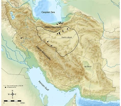 iranian plateau map location