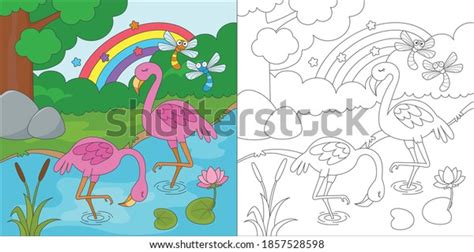 coloring page kids activity stock vector royalty