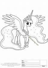 Luna Pony Nightmare sketch template