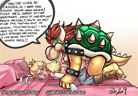 richter as peach x bowser commission by psicoero hentai foundry