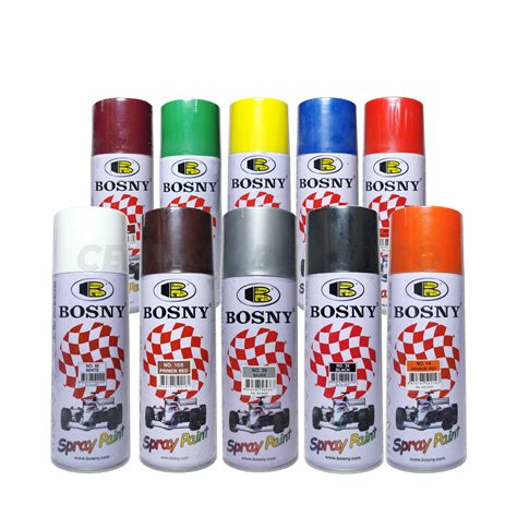 bosny premium aerosol spray paint  acrylic finish central build