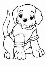 Coloring Pages Shirt Polo Wearing Printable Puppy Dog Pappy Sheets Book Dogs Getcolorings Kids Color Print Cartoon Popular sketch template