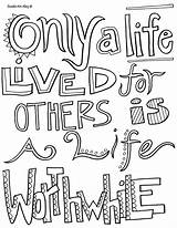 Coloring Pages Quotes Life Printable Inspirational Quotesgram sketch template