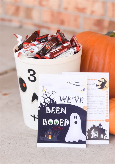 youve  booed printables  booed basket ideas