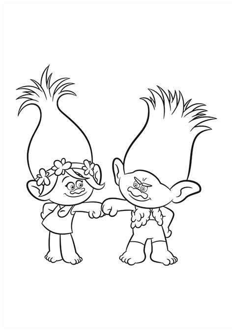 trolls coloring pages cooper coloring pages