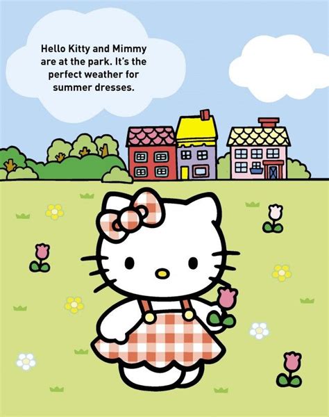 hello kitty and mommy are at the park it s the perfect weather for