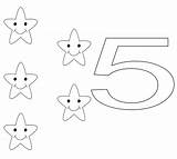 Number Coloring sketch template