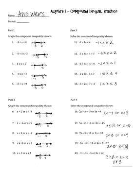 algebra  graphing linear inequalities practice answer key