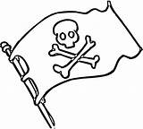 Pirate Flag Coloring Pages Clip Clipart Skull Jolly Roger Printable Drawing Easy Bones Pirates Flags Imagixs Print Kids Cliparts Halloween sketch template