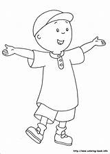Caillou Cartoons Coloring Kb sketch template