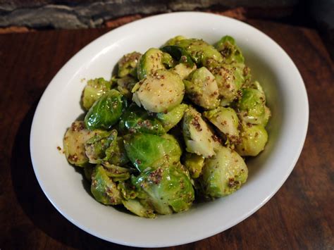 Brussels Sprouts With Brown Butter And Grain Mustard Recipe Food