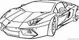 Lamborghini Coloring Pages Aventador Getdrawings sketch template