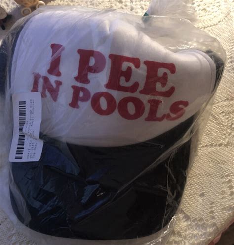 i pee in pools funny dare gag t joke mesh trucker hat cap ebay
