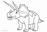 Triceratops Protoceratops Dinosaurs sketch template