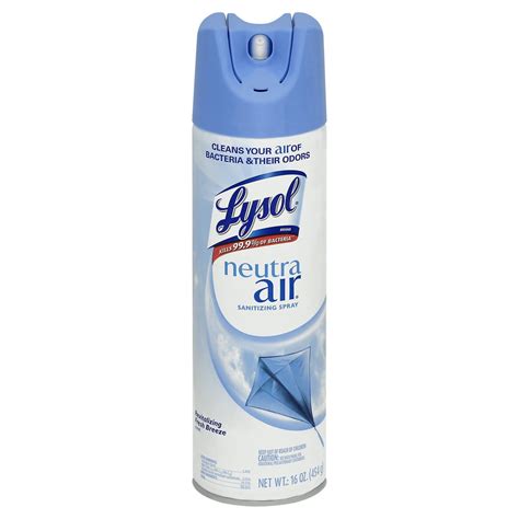 lysol neutra air sanitizing spray fresh breeze oz air freshener