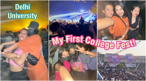 Vlog My First College Fest Enest 23 Delhi Technological University